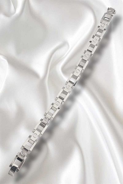 REBORN DESIGN 316L Steel Silver Color Unisex Bracelet