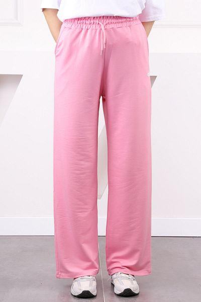 İmajButik Ροζ ελαστικό στη μέση Modal Sweatpants