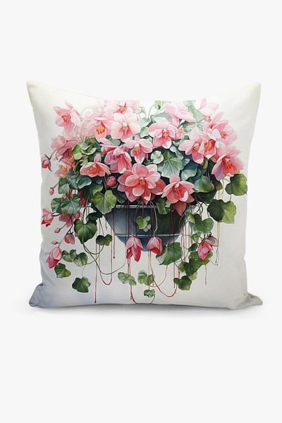 Filamente Double Sided Digital Printing Throw Pillow Cover Floral Pattern