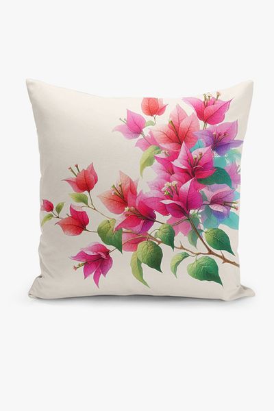 Filamente Double Sided Digital Printing Throw Pillow Cover Floral Pattern