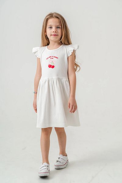 My Hanne Cherry Embroidered Girl's Dress