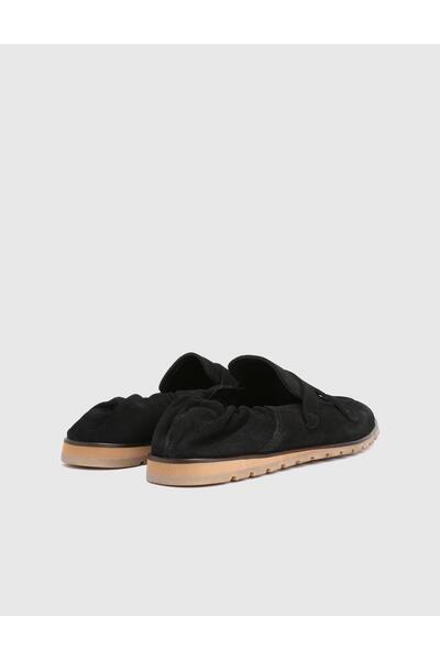 İLVİ Crawley Süet Deri Siyah Erkek Loafer Ayakkabı
