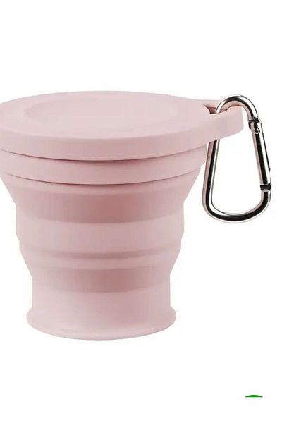 ÇEÇEN HOME Silicone Folding Cup Convenient and Multi-Purpose Water Cup with Hanging Buckle Silicone Lid