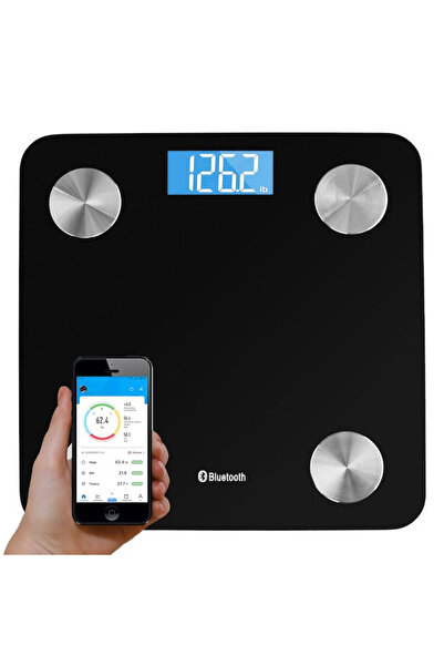 varioshop VarioShop® Smart Electronic Bathroom Scale, With Smart Application, Body, Digital, Illuminated, T