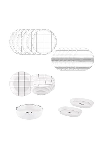 The Mia DAILY TUNES 6 KİŞİLİK 21 PARÇA YEMEK TAKIMI