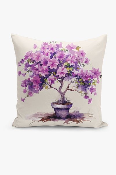 Filamente Double Sided Digital Printing Throw Pillow Cover Floral Pattern