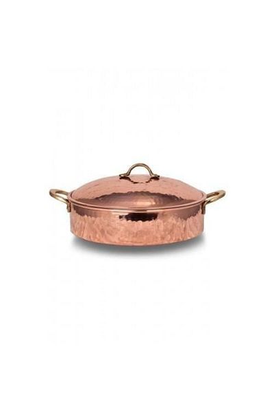 Tanemce Karnıyarik Pot 34 cm Hand Forged Red Copper Pot