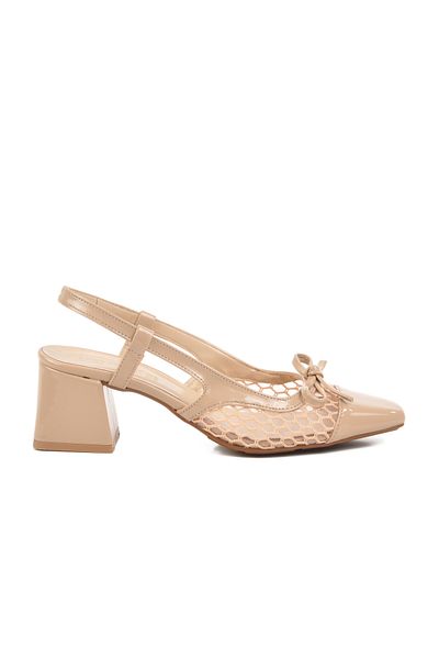 AYAKMOD Skin Patent Leather Knitted Women's Evening Dress Shoes 250100 Z