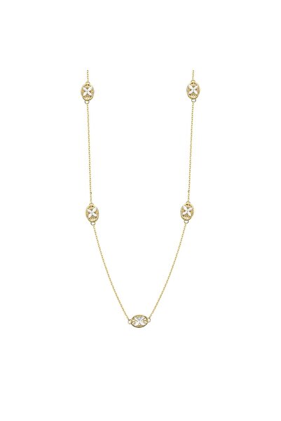 Koçak 14 Ayar Çiçek Tasarım Zincir Altın Kolye