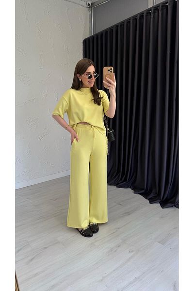 elif teke New Season Osyo Modal Suit Yellow