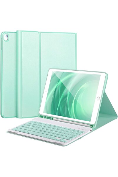 Fogy Apple Ipad 7.8.9.nesil 10.2 Uyumlu Için Çıkarılabilir Bluetooth Türkçe Klavyeli Kılıfı