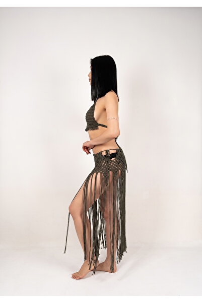 MODA Macrame Beach Dress & Pareo & Hand Knitted Beachwear (Bronze Muse)