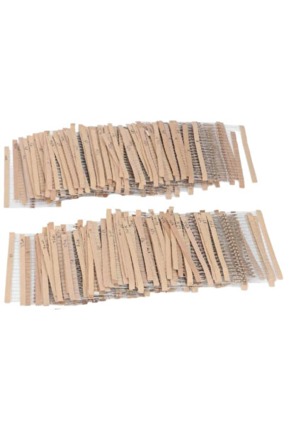 Arduino Direnç Seti 1/4W Karbon Film %5 20'Şerli 3120 Adet 156 Çeşit Şeffaf Çantada