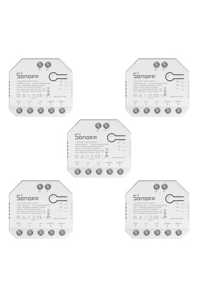 Sonoff Dual R3 Akıllı Röle 5 Adet