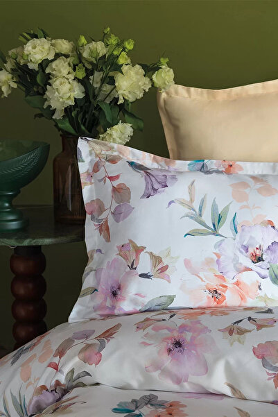 İssimo Home Dione 300 TC (120 Tel) Dijital Pamuk Saten Nevresim Takımı Çift K...