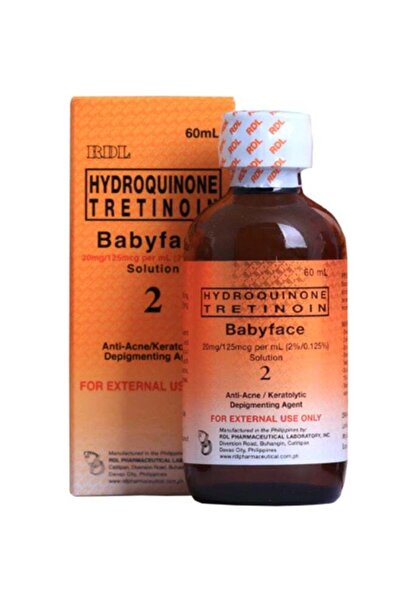 Babyface قابض هيدروكينون تريتينوين برتقالي 60 مل