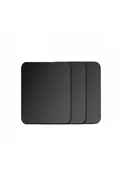 WSSHE 3pcs Black 45x65mm Magnetic Metal Plate For Car Phone Holder Universal Iron Sheet Disk Sticker Mount