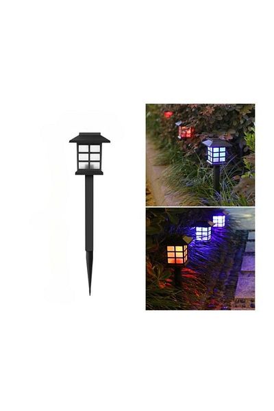 eyemazing Felinar solar decorativ cu LED, lumină multicoloră, eMazing, 86x86x380 mm, pentru uz exterior