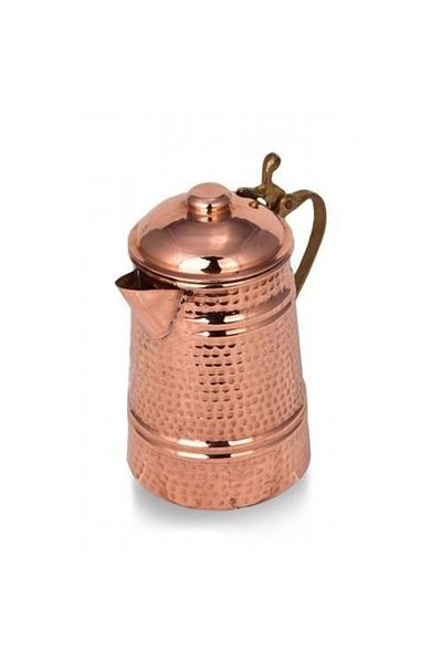 Tanemce Hanımeli Milk Jug 1150 ml Hand Forged Red Copper Milk Jug