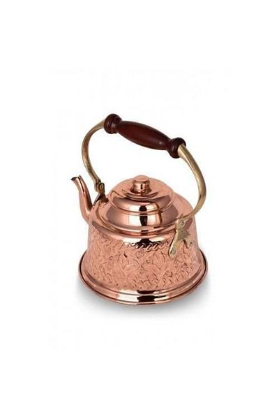 Tanemce Maraş Teapot Hand Embroidered Red Copper Teapot