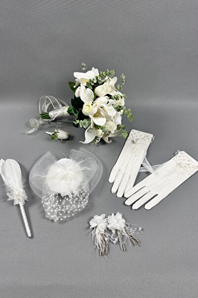 Limelia Gelin Buket Çiçeği Ve Nikah Set Aksesuaları