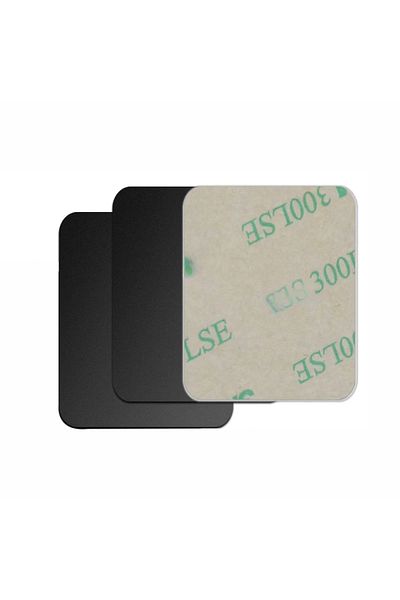 WSSHE 3pcs Black 35x45mm Magnetic Metal Plate For Car Phone Holder Universal Iron Sheet Disk Sticker Mount
