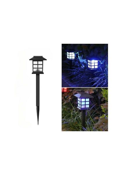 eyemazing Felinar solar LED pentru exterior, model decorativ eMazing, culoare albastră