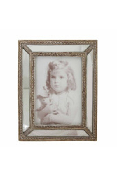 Clayre & Eef Ramă foto Annabel, argintie antică, 14 cm x 17 cm