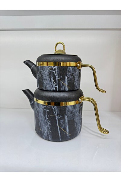 EVRA Siyah Renk Granit Çaydanlık