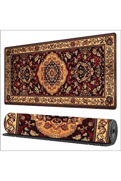 sgeteknoloji 70X30 cm Turkish Carpet Themed Non-Slip Base Speed Surface Gaming Mouse Pad Gaming