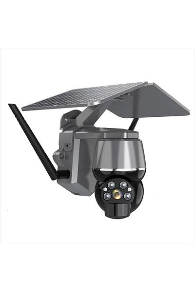 Andowl Cameră de supraveghere Wi-Fi Andowl 4K cu panou solar dual