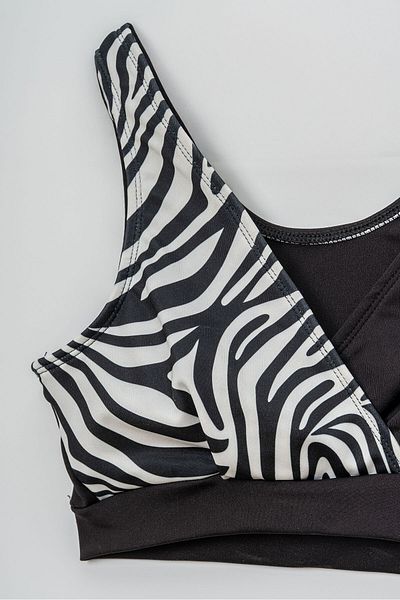 Beniizle Zebra Patterned Girl's Bikini Set