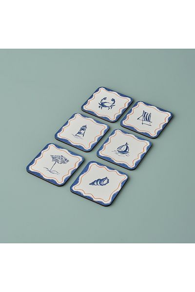 Bella Maison Marine 6 Coasters (10X10 cm)