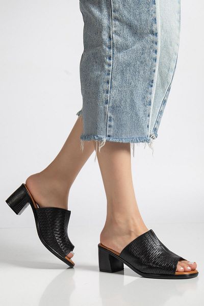 SUİNS SHOES Suins Gentle Model Genuine Leather Embroidered Slippers