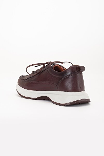 Dilimler Ayakkabı Γνήσιο δέρμα Ανδρικά παπούτσια Casual Καφέ ελαστική σόλα με κορδόνια