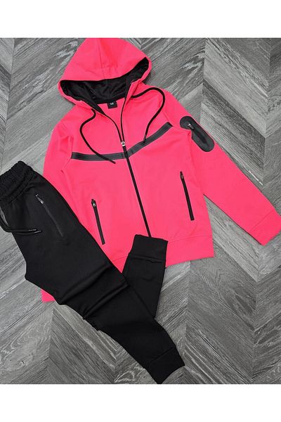 ESKİŞEHİR YUMURCAK Boy's Diver Fabric Hooded Tracksuit Set