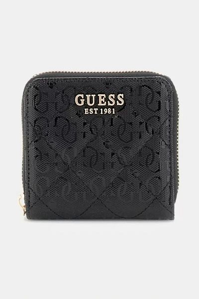 Guess Laurel Slg Small Zip Around Women's Black Wallet Swgg8500137-Bla