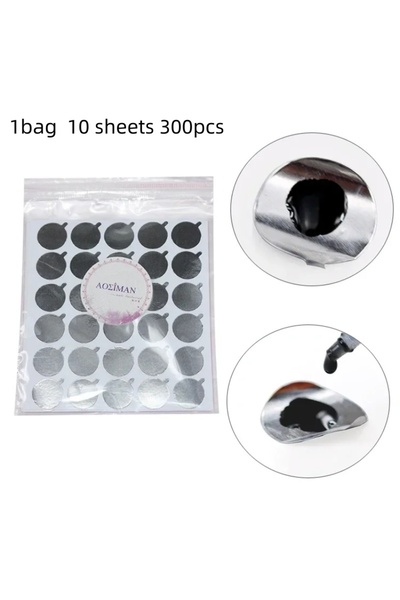 Choice حقيبة واحدة تحتوي على 300 قطعة من حامل غراء الرموش، ورق لاصق ...