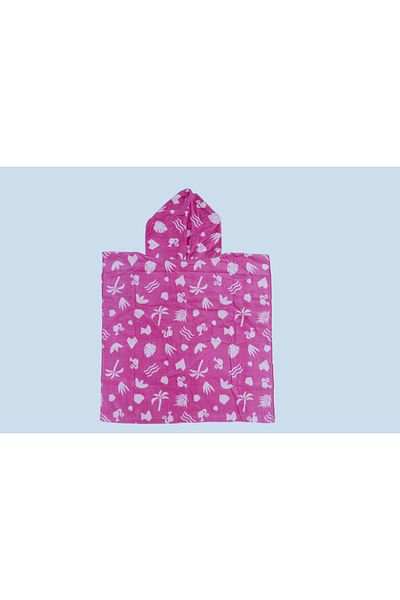 Barbie Poncho Towel For Girls – Soft & Absorbent Hooded Bath Towel – Kids Size – Pink