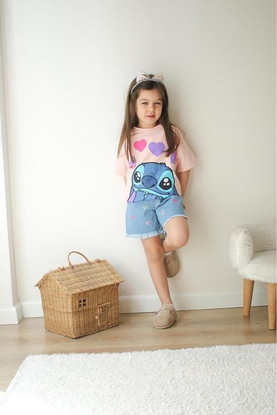SANTRALBEBE Girl's Shorts Kuromi Printed Suit