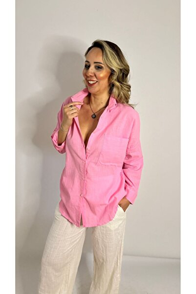 HT Boutique Keten Karışımlı Gömlek