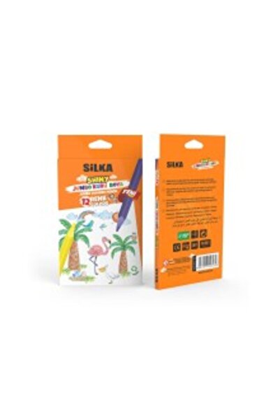 Silka Shiny Jumbo 12'li Karton Kutu Kuru Boya / ART.612