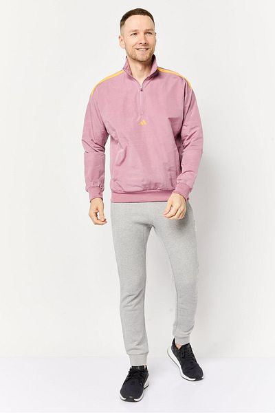 adidas Men Sportswear Fit Long Sleeve Outdoor Sweatshirt, Mauve