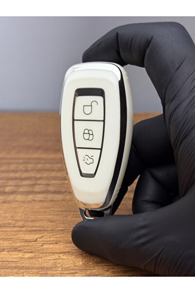 Luxe Aksesuarr Ford Fiesta- Focus- Kuga Uyumlu Koruma Anahtar Kumanda smart N...