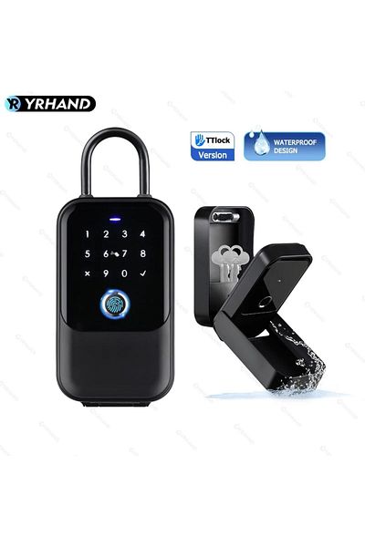 YRHAND K5 Tt Ttlock Smartkey Lock Box Home Key Wireless Smartlock Box Electronic Key Box App Digital Code B