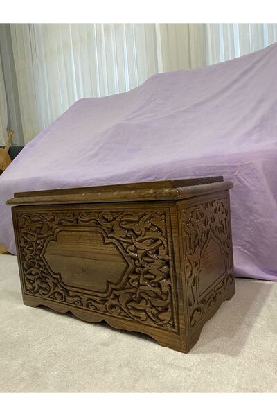 Demir çeyiz oymalı sandık