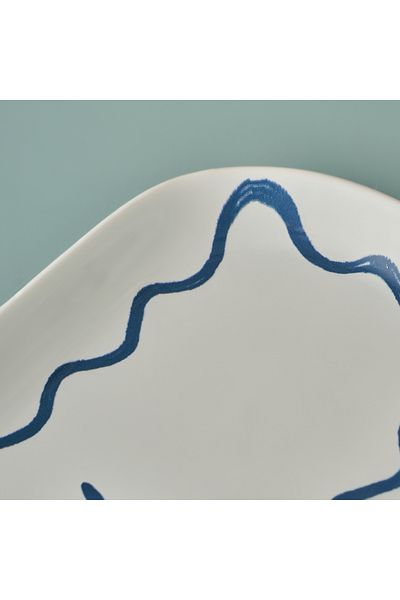 Bella Maison Marine Ceramic Kayak Plate Blue (26X12,5 cm)