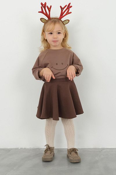 Mioma Kids Flared Skirt Bitter Brown