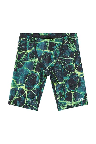 TYR Durafast Elite. ®   Boys' Swimsuit - Synapse (Green)