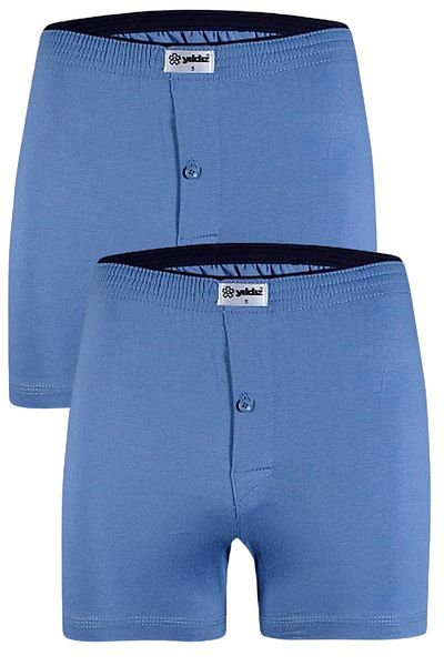 Fanilam Star Men's 100% βαμβακερό χτενισμένο μπόξερ 2 τεμαχίων - Άνετο ύφασμα που αναπνέει με κουμπιά